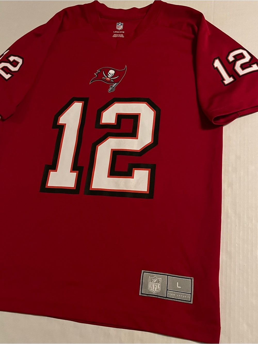 NEW Tom Brady Tampa Bay Buccaneers NFL Jersey #12 YOUTH LARGE 14/16 Team NWOT